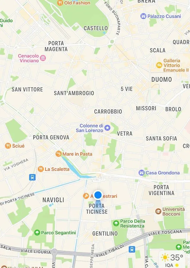 Navigli Top Floor Apartment 15 Mins From Duomo Mailand 0*,
